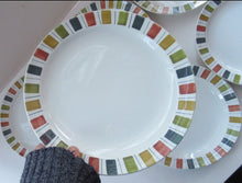 Load image into Gallery viewer, Vintage 1960s Set of Six Jessie Tait Hand Painted Mexicana Dessert Plates
