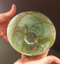 Load image into Gallery viewer, Siddy Langley British Studio Bowl Lustre Glass Bowl with Iridescent Gold Trails
