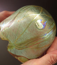 Load image into Gallery viewer, Siddy Langley British Studio Bowl Lustre Glass Bowl with Iridescent Gold Trails
