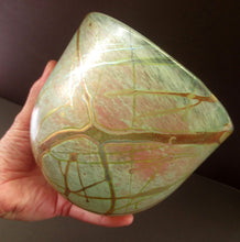 Load image into Gallery viewer, Siddy Langley British Studio Bowl Lustre Glass Bowl with Iridescent Gold Trails
