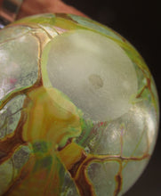 Load image into Gallery viewer, Siddy Langley British Studio Bowl Lustre Glass Bowl with Iridescent Gold Trails
