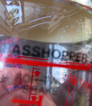 Load image into Gallery viewer, Vintage 1970s Italian Glass Cocktail Shaker. Original Box with Cocktail Recipes Printed on the Glass Shaker 
