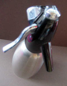 Stylish Vintage 1960s Brushed Stainless Steel SPARKLETS Soda Syphon