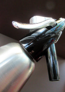 Stylish Vintage 1960s Brushed Stainless Steel SPARKLETS Soda Syphon