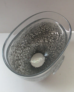 Largest Kjell Engman Kosta Boda Fossil Glass Vase. Swedish Art Glass