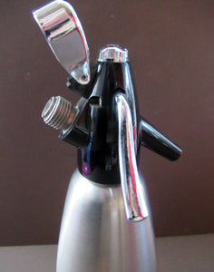 Stylish Vintage 1960s Brushed Stainless Steel SPARKLETS Soda Syphon