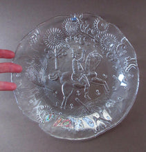 Load image into Gallery viewer, Vintage 1970s Decorative Clear Glass Plate. Dalom Design by Goran Warff for Kosta Boda

