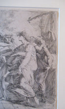 Load image into Gallery viewer, ANTIQUE PRINT.  Original Etching by Alexander Runciman. The Landing of Saint Margaret
