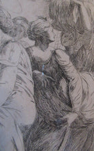 Load image into Gallery viewer, ANTIQUE PRINT.  Original Etching by Alexander Runciman. The Landing of Saint Margaret
