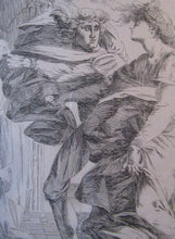 Load image into Gallery viewer, ANTIQUE PRINT.  Original Etching by Alexander Runciman. The Landing of Saint Margaret
