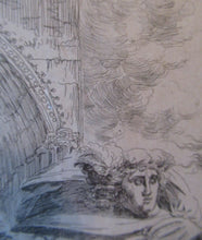 Load image into Gallery viewer, ANTIQUE PRINT.  Original Etching by Alexander Runciman. The Landing of Saint Margaret
