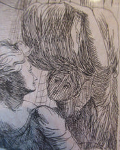 Load image into Gallery viewer, ANTIQUE PRINT.  Original Etching by Alexander Runciman. The Landing of Saint Margaret
