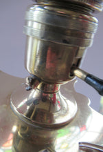 Load image into Gallery viewer, LARGE ANTIQUE Brass Column Lamp with Stepped Plinth Base &amp; Corinthian Capital. WORKING
