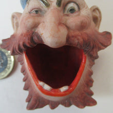 Load image into Gallery viewer, Antique Scahfer Vater Miniature Ash Tray Grinning Man or Sailor
