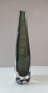 1950s SWEDISH Orrefors Glass Vase. Signed by Nils Landberg. Dust Range