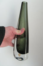 Load image into Gallery viewer, 1950s SWEDISH Orrefors Glass Vase. Signed by Nils Landberg. Dust Range

