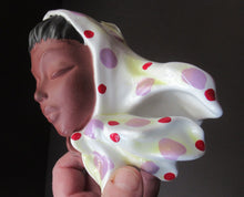 Load image into Gallery viewer, 1950s West German Cortendorf Ceramic Figurine of a Lady in a Head Scarf
