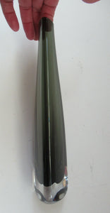 1950s SWEDISH Orrefors Glass Vase. Signed by Nils Landberg. Dust Range