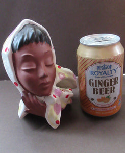 1950s West German Cortendorf Ceramic Figurine of a Lady in a Head Scarf