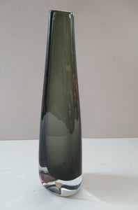 1950s SWEDISH Orrefors Glass Vase. Signed by Nils Landberg. Dust Range