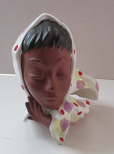 Load image into Gallery viewer, 1950s West German Cortendorf Ceramic Figurine of a Lady in a Head Scarf
