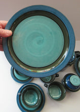 Load image into Gallery viewer, Vintage 1960s West German Waku Stoneware Pottery Bachelor Tea for Two Teaset
