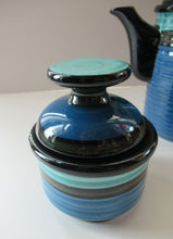 Load image into Gallery viewer, Vintage 1960s West German Waku Stoneware Pottery Bachelor Tea for Two Teaset
