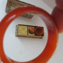 Load image into Gallery viewer, Art Deco Genuine Amber Bakelite Breakfast Set in Original Presentation Box
