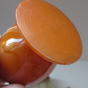 Art Deco Genuine Amber Bakelite Breakfast Set in Original Presentation Box