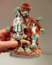 Load image into Gallery viewer, Miniature Antique Figurine with Deer Victorian
