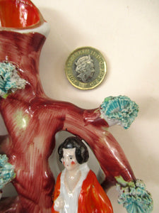 Miniature Antique Figurine with Deer Victorian