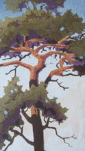 Load image into Gallery viewer, 1930s COLOUR WOODCUT Entitled The Lone Pine by James Alphege Brewer
