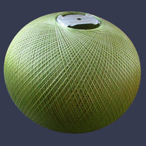 1960s Woven Green String Hanging Pendant Light Shade