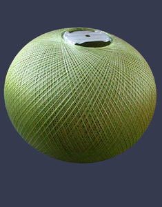 1960s Woven Green String Hanging Pendant Light Shade