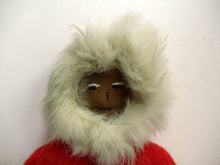 Load image into Gallery viewer, Vintage Mid Century Inuit Eskimo Doll with handmade felt clothes
