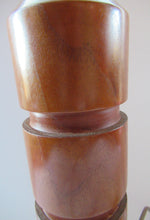 Load image into Gallery viewer, Vintage Scandinavian Teak Pillar Table Lamp. Working
