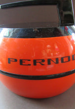 Load image into Gallery viewer, 1970s French Orange Plastic Ice Bucket Curling Stone Pernod Design
