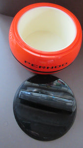 1970s French Orange Plastic Ice Bucket Curling Stone Pernod Design