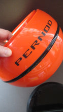 Load image into Gallery viewer, 1970s French Orange Plastic Ice Bucket Curling Stone Pernod Design
