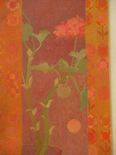 Load image into Gallery viewer, Irene Halliday - Geraniums on a Window Ledge - Watercolour and Gouache on Board

