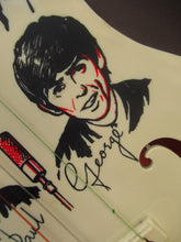 Load image into Gallery viewer, Genuine Vintage 1960s Beatles Selcol Toy Guitar with Images of the Band
