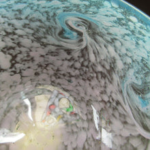 Load image into Gallery viewer, Fabulous little X ZA Shape Antique Scottish Monart Glass Bowl. With Original Paper Label on the Base
