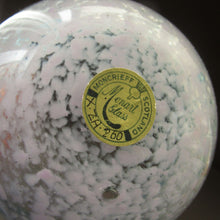 Load image into Gallery viewer, Fabulous little X ZA Shape Antique Scottish Monart Glass Bowl. With Original Paper Label on the Base
