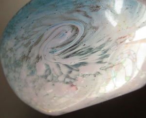 Fabulous little X ZA Shape Antique Scottish Monart Glass Bowl. With Original Paper Label on the Base (Five Left)