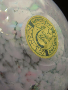 Fabulous little X ZA Shape Antique Scottish Monart Glass Bowl. With Original Paper Label on the Base (Five Left)