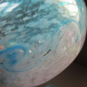 Fabulous little X ZA Shape Antique Scottish Monart Glass Bowl. With Original Paper Label on the Base