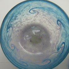 Load image into Gallery viewer, Fabulous little X ZA Shape Antique Scottish Monart Glass Bowl. With Original Paper Label on the Base

