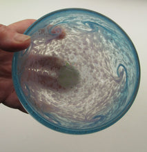 Load image into Gallery viewer, Fabulous little X ZA Shape Antique Scottish Monart Glass Bowl. With Original Paper Label on the Base
