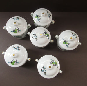 Royal Worcester 1960s Abstract Fiesta Pattern Rare Porcelain
