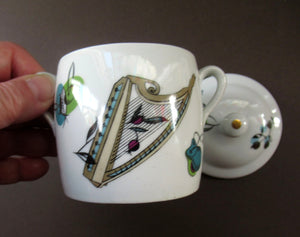Royal Worcester 1960s Abstract Fiesta Pattern Rare Porcelain